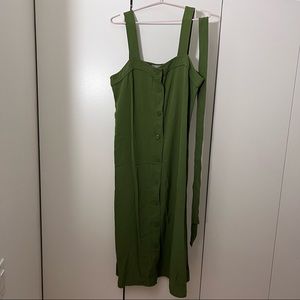 Everlane green dress with belt